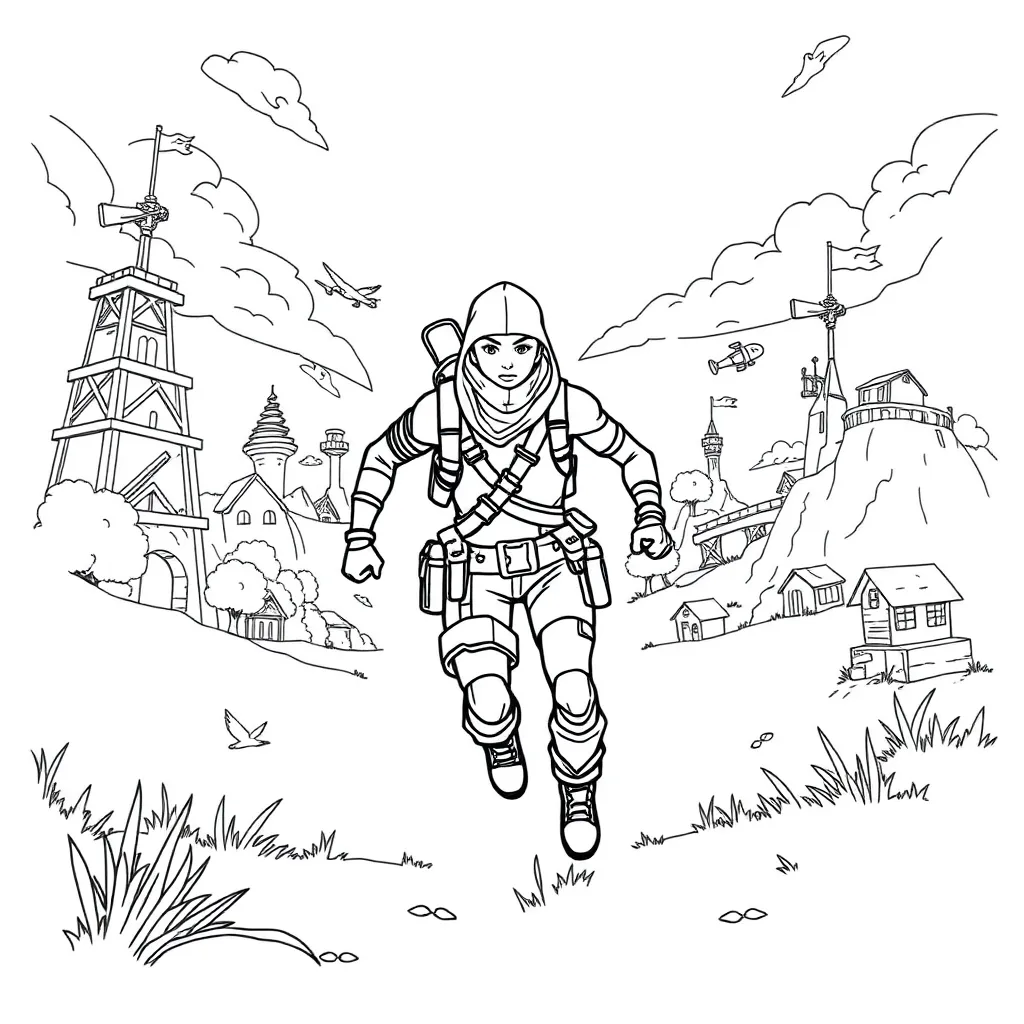 Fortnite coloring page