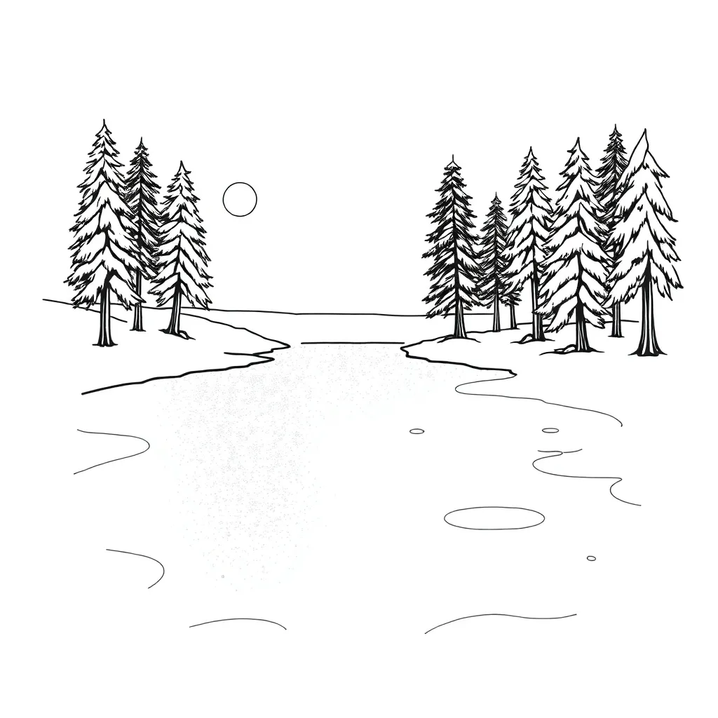 Frozen coloring page