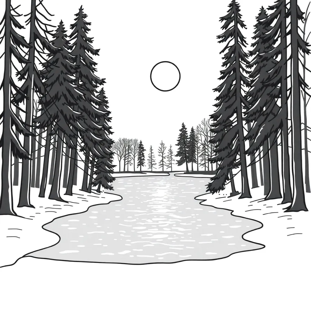 Frozen coloring page