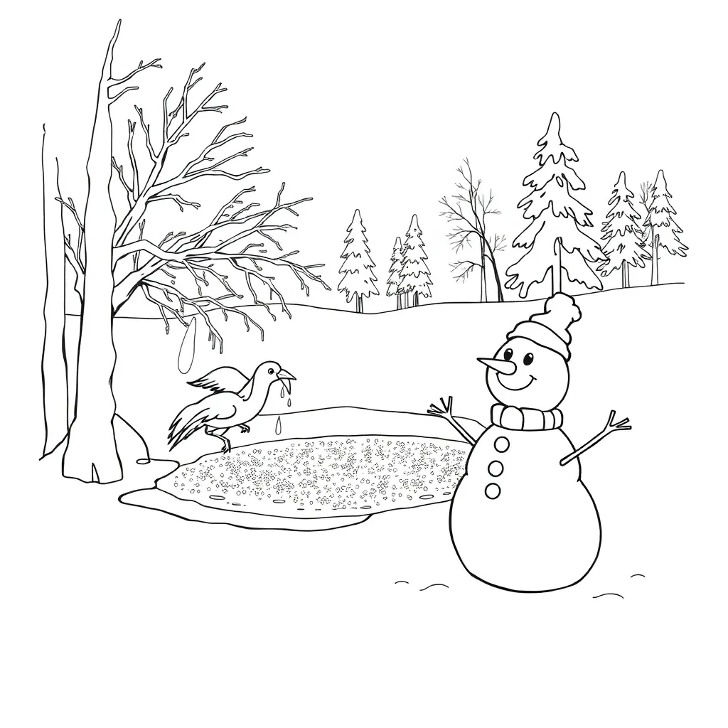 Frozen coloring page
