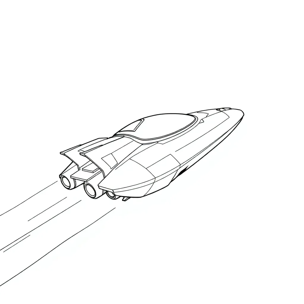 Future Vehicle coloring page
