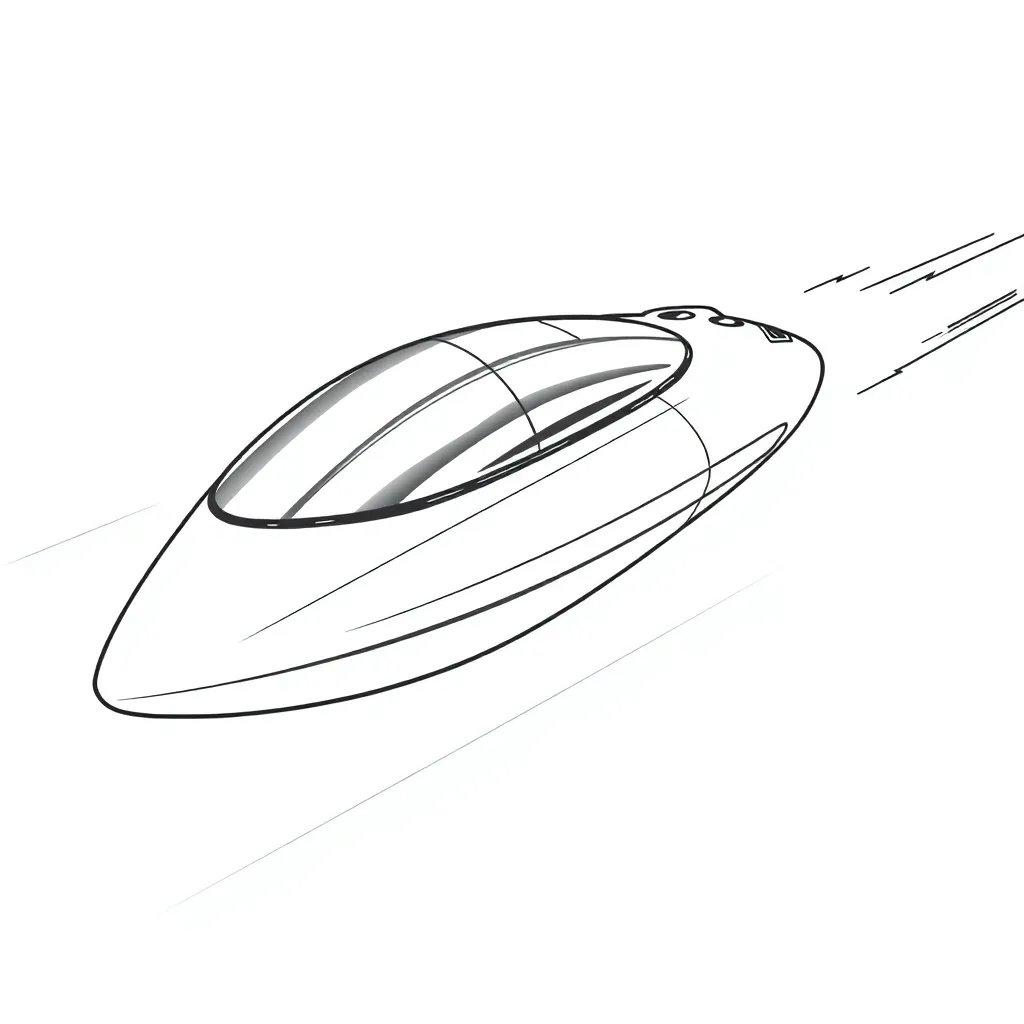 Future Vehicle coloring page