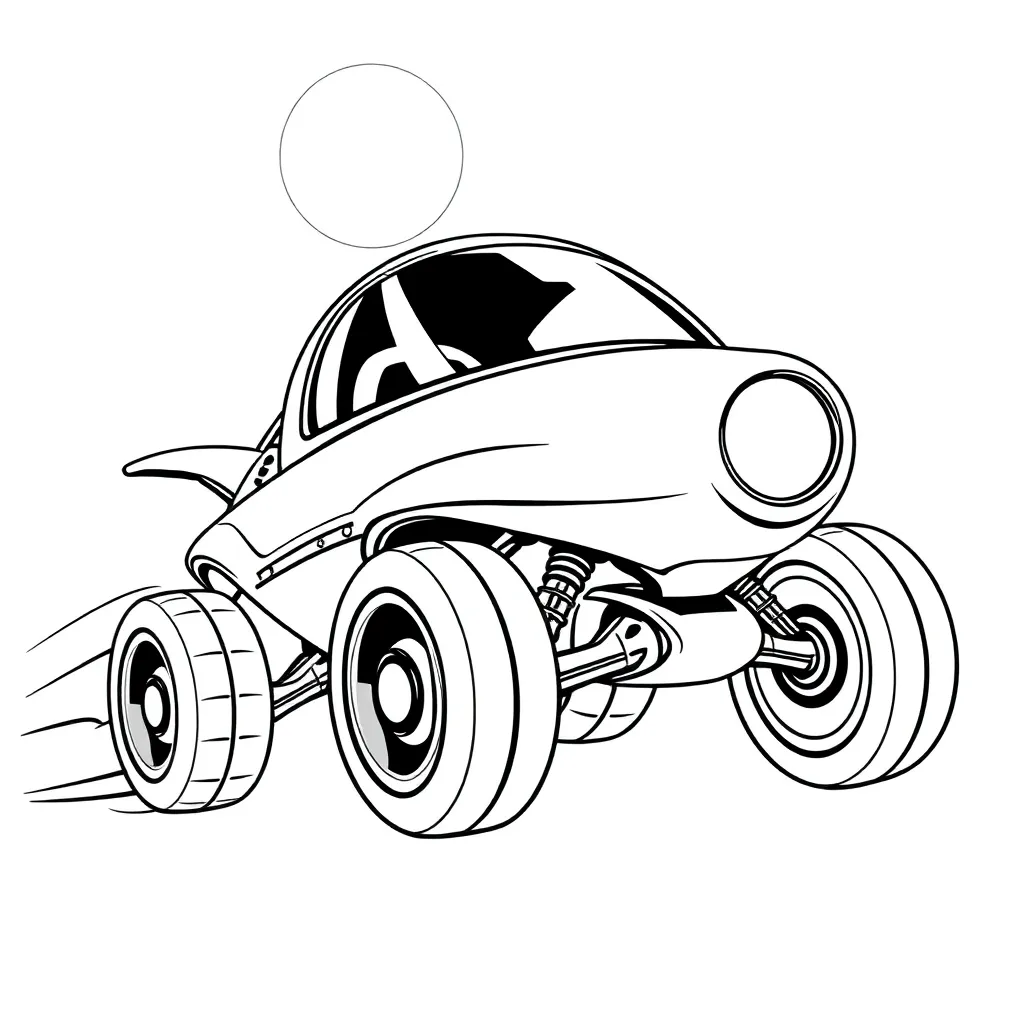 Future Vehicle coloring page