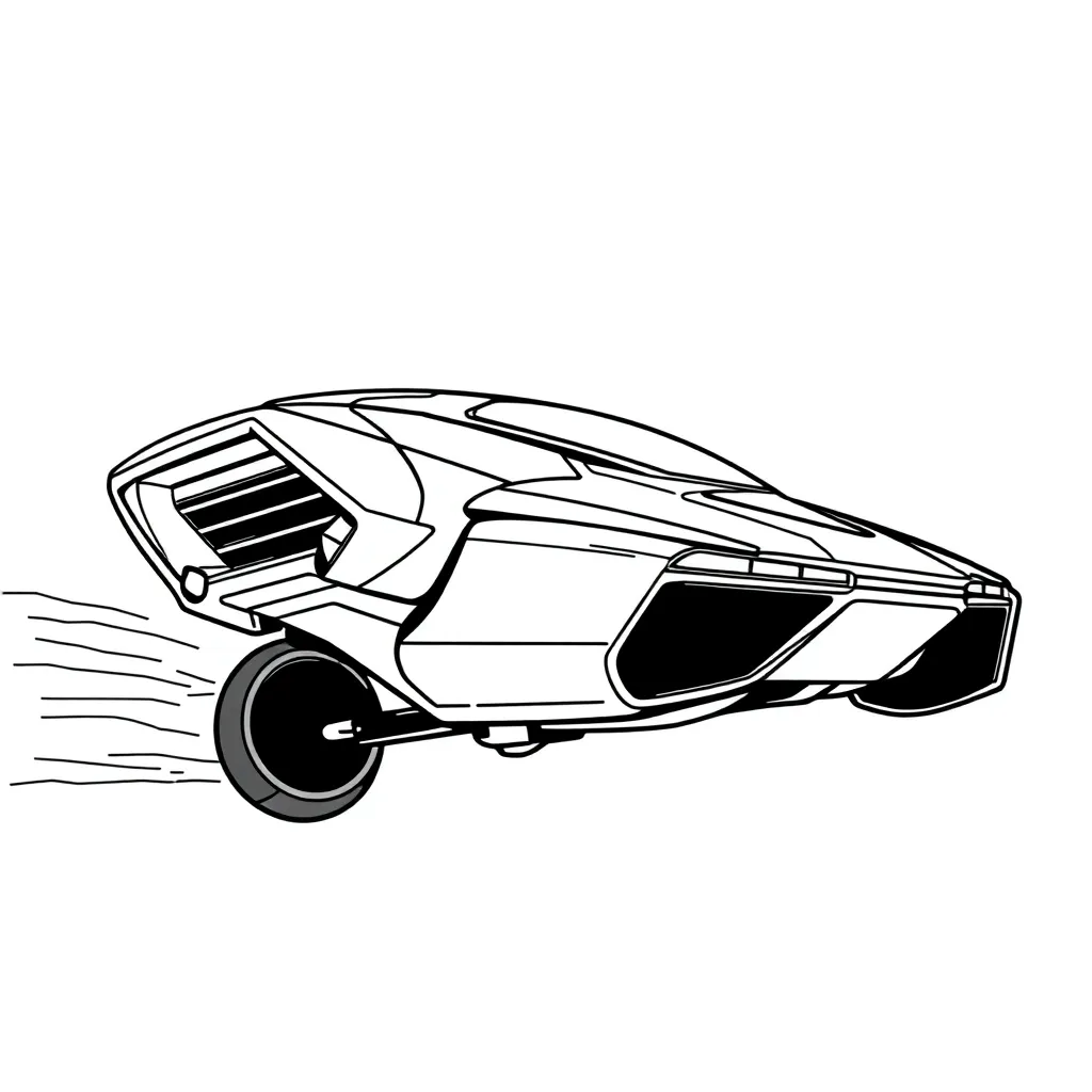 Future Vehicle coloring page