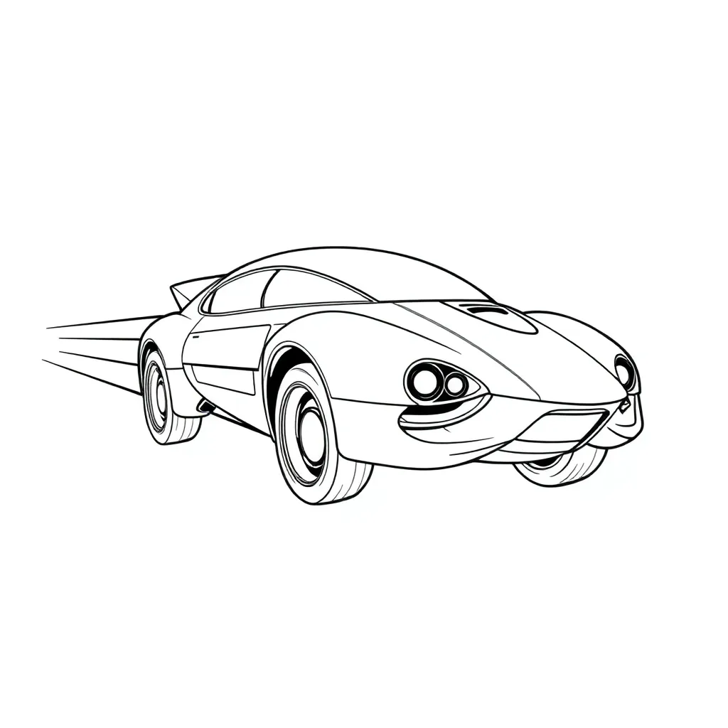 Future Vehicle coloring page
