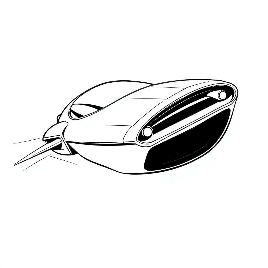 Future Vehicle coloring page