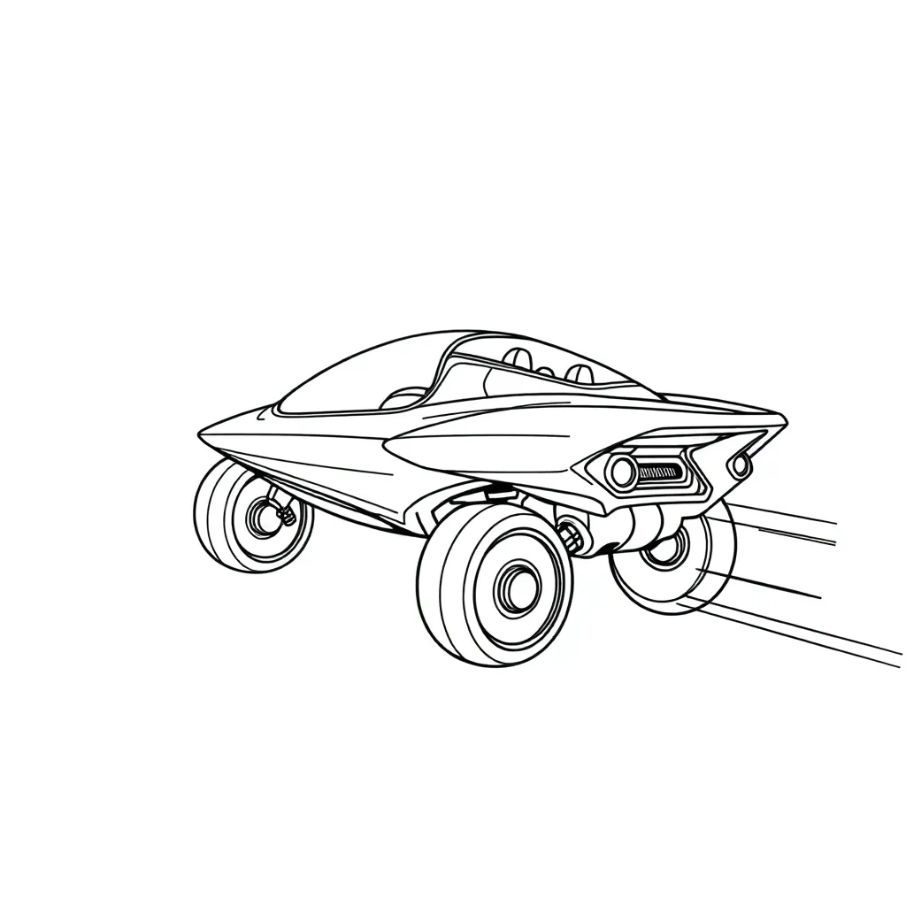 Future Vehicle coloring page