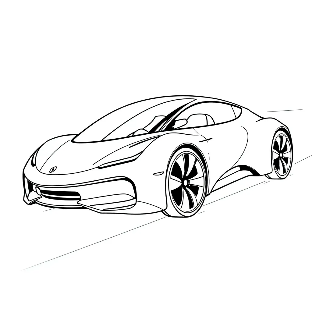 Future Vehicle coloring page