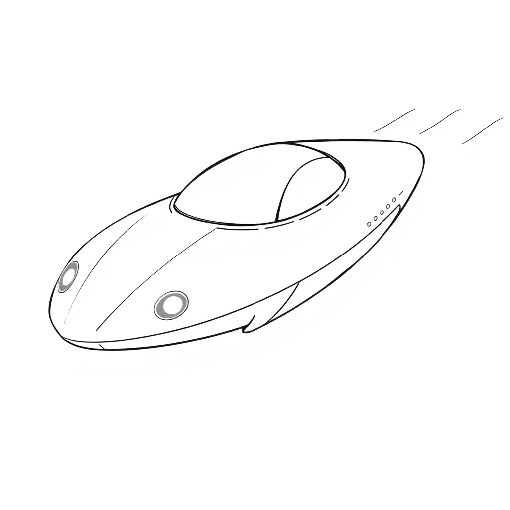Future Vehicle coloring page