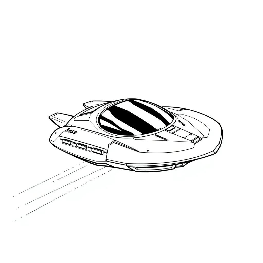 Future Vehicle coloring page