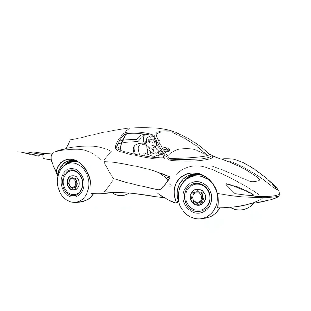 Future Vehicle coloring page