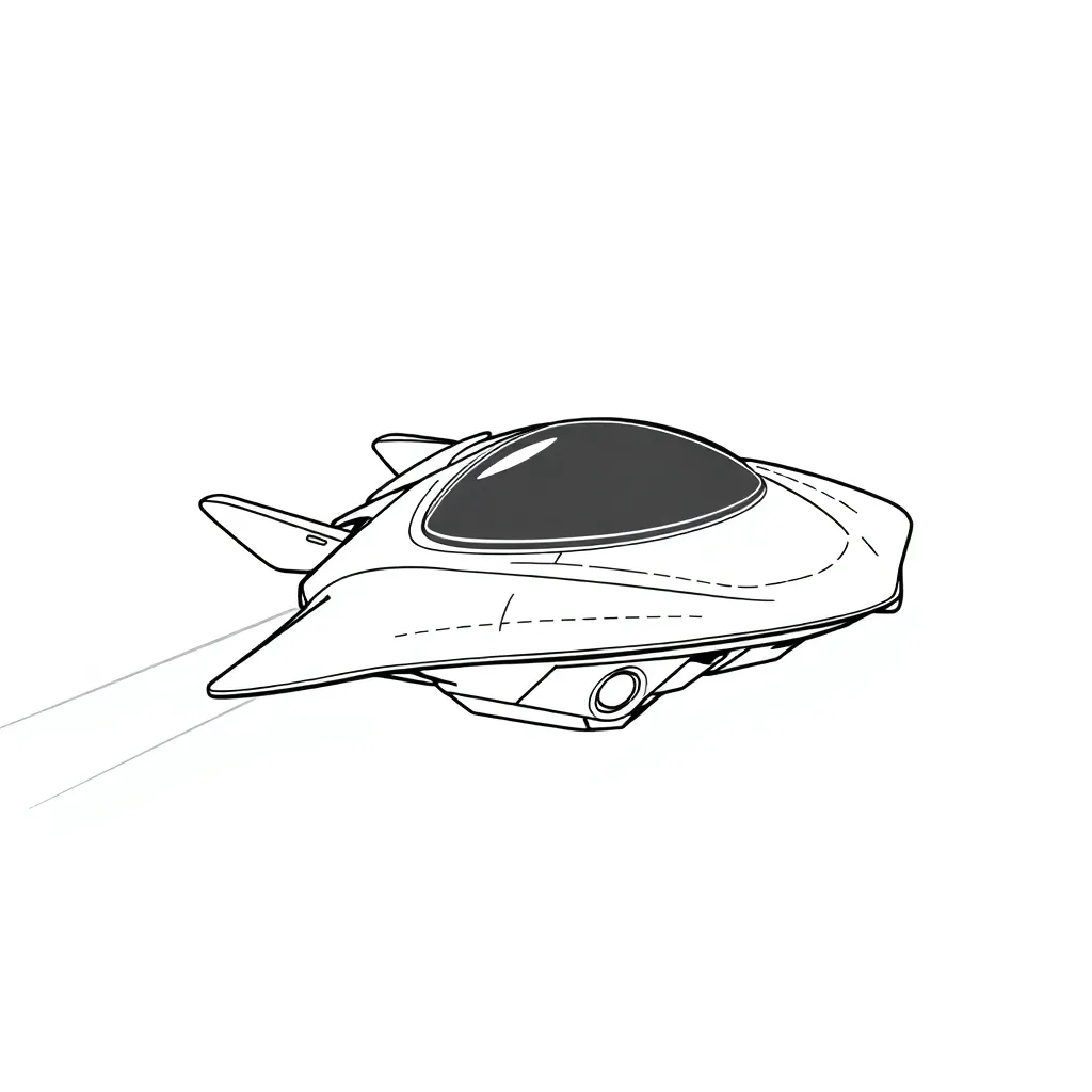 Future Vehicle coloring page
