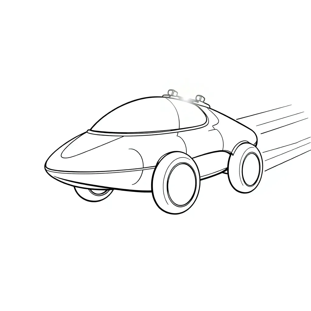 Future Vehicle coloring page