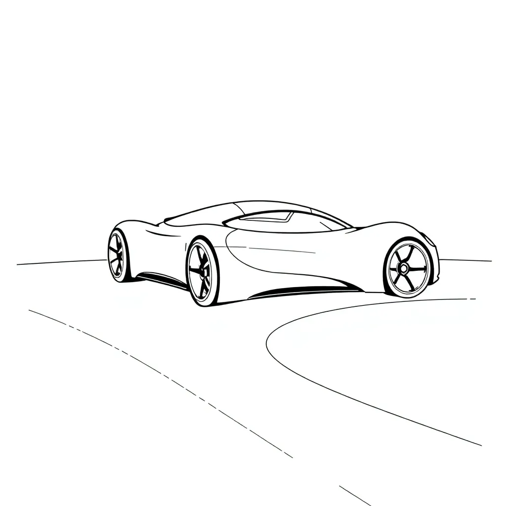 Future Vehicle coloring page