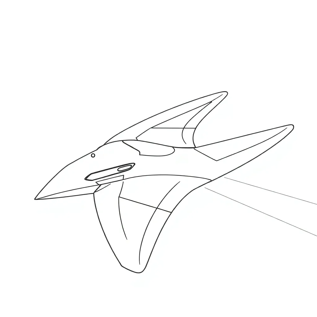 Future Vehicle coloring page