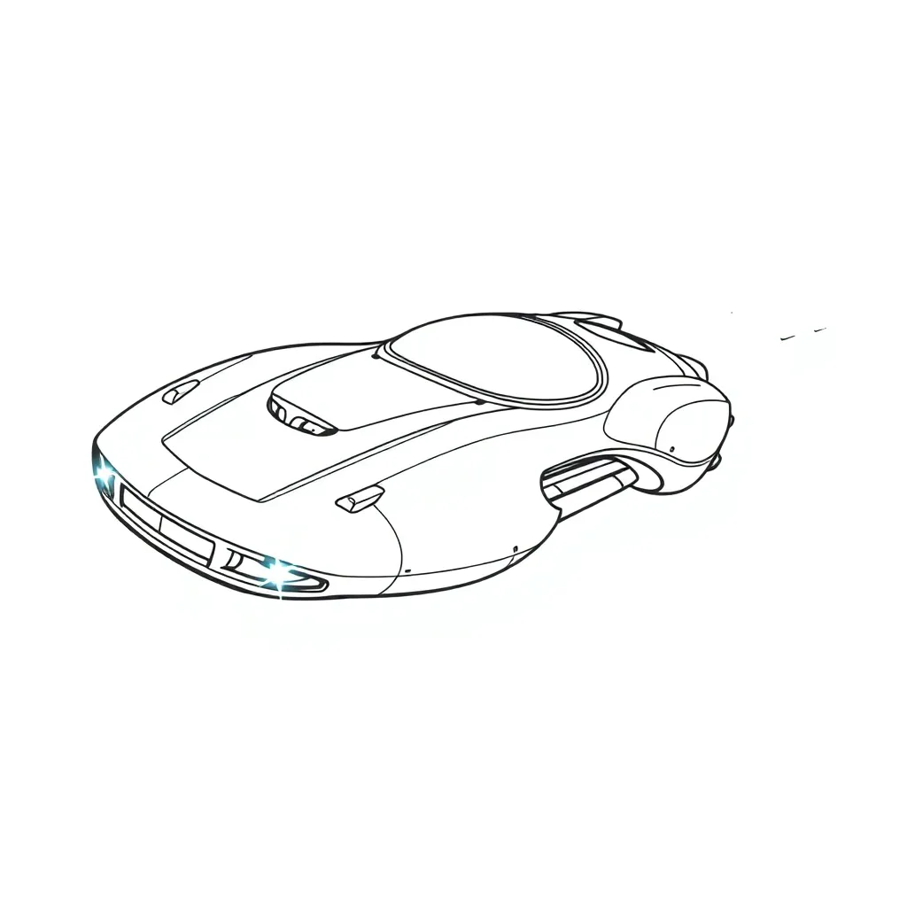 Future Vehicle coloring page