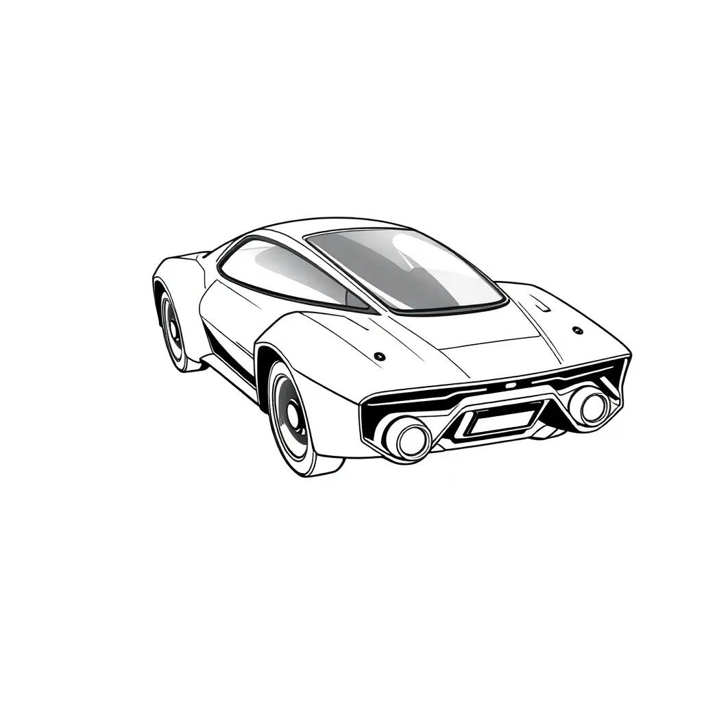 Future Vehicle coloring page