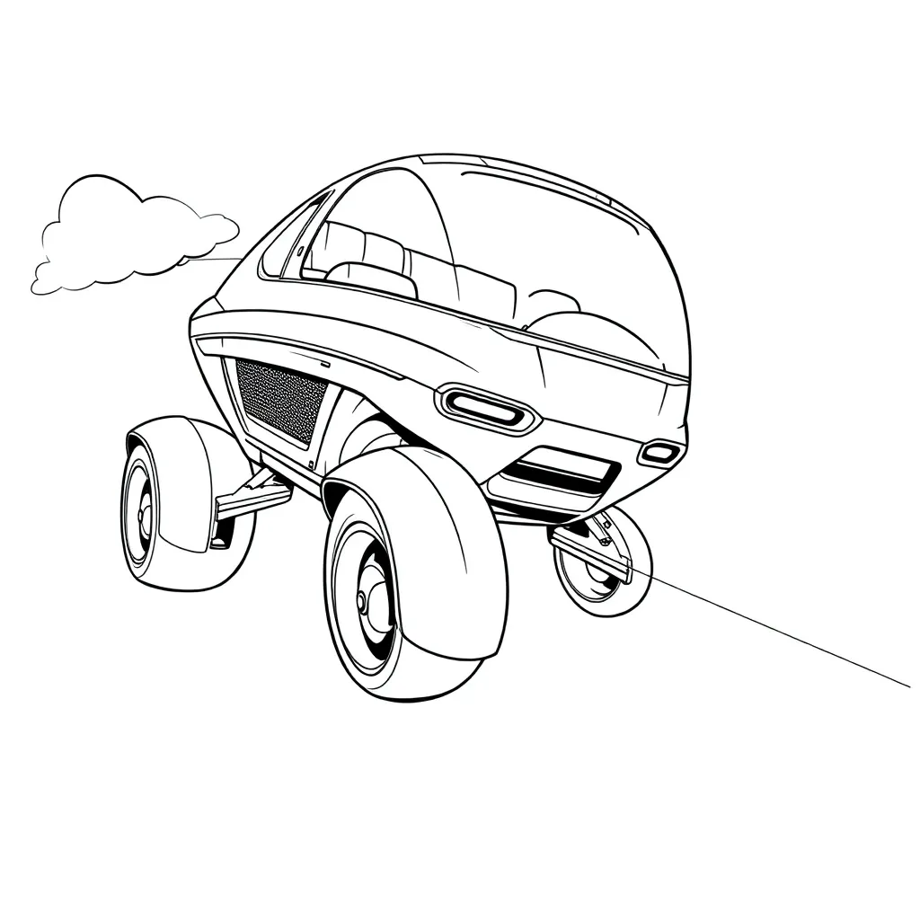 Future Vehicle coloring page