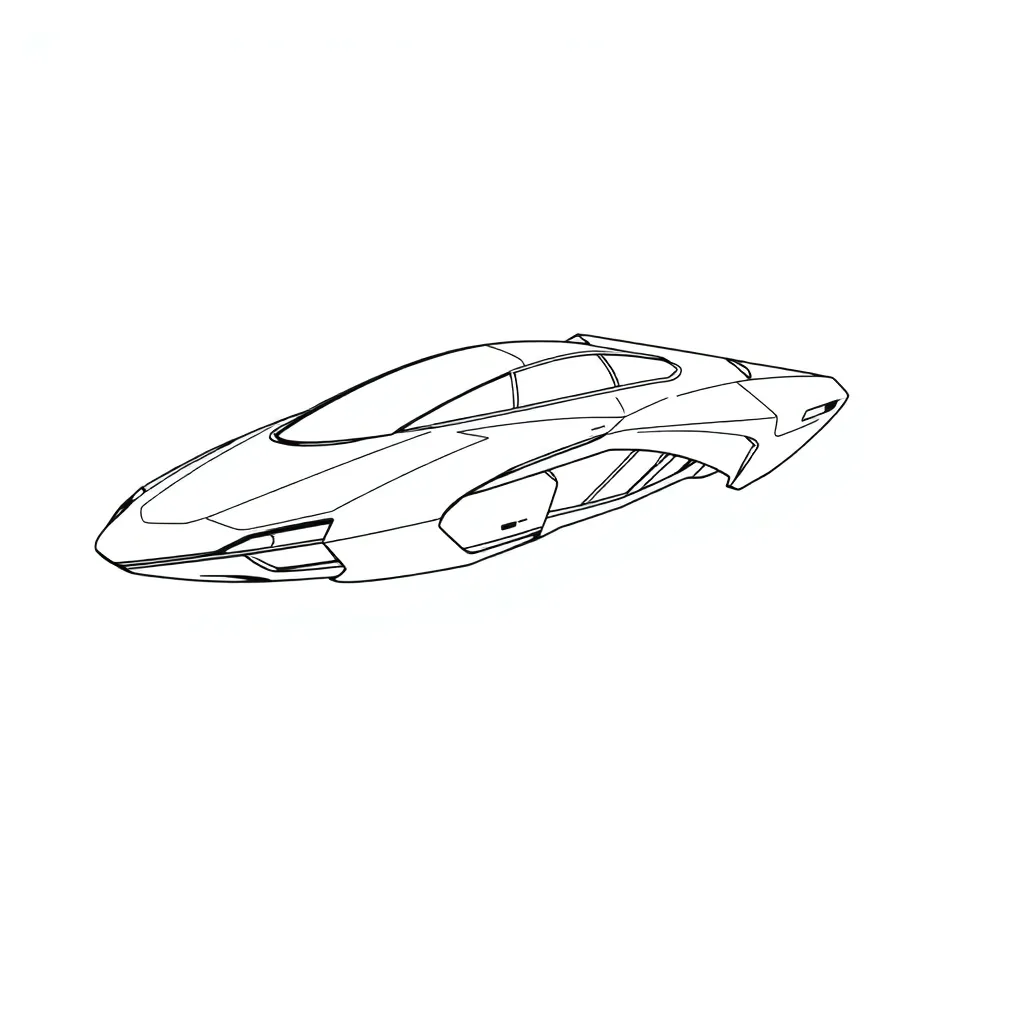 Future Vehicle coloring page