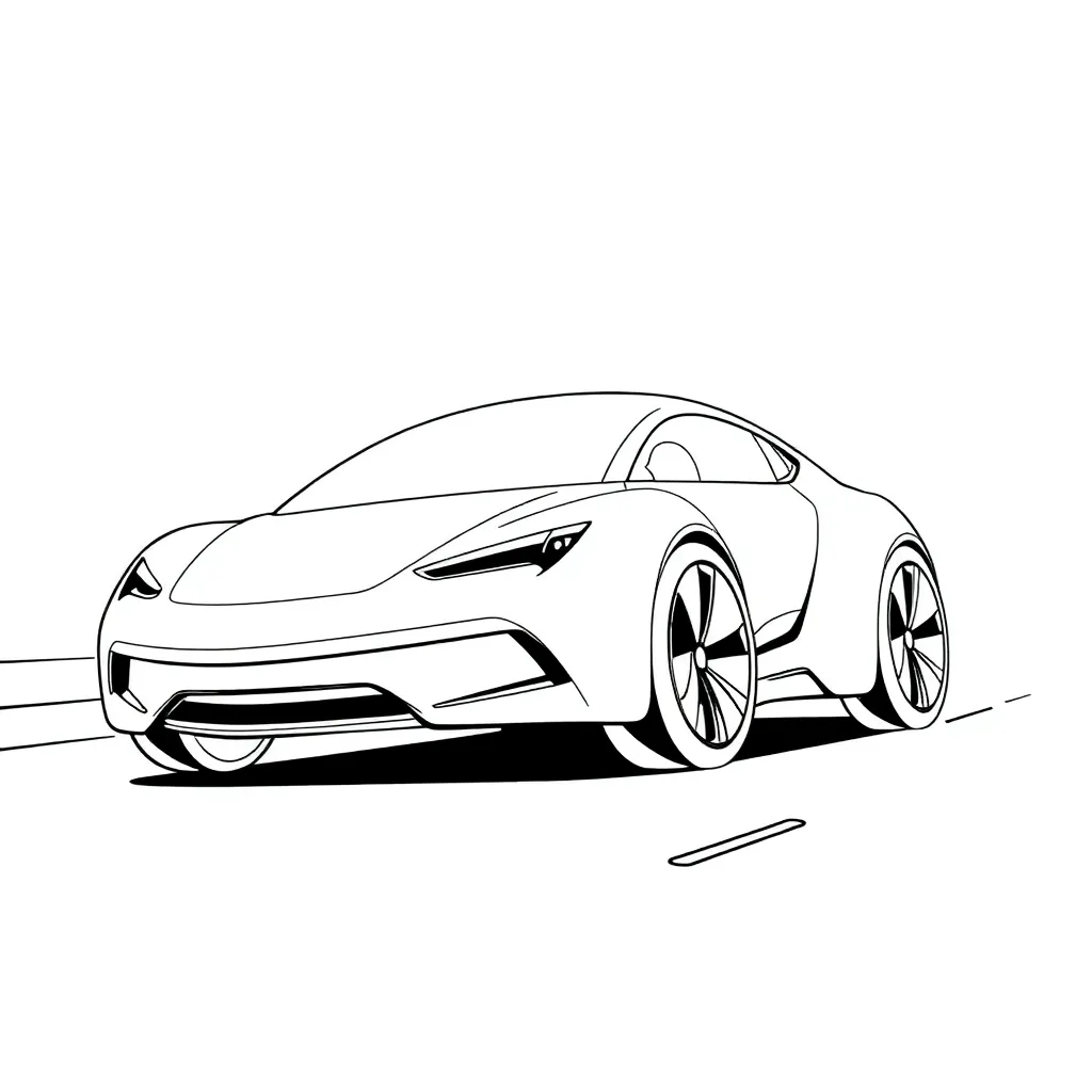 Future Vehicle coloring page