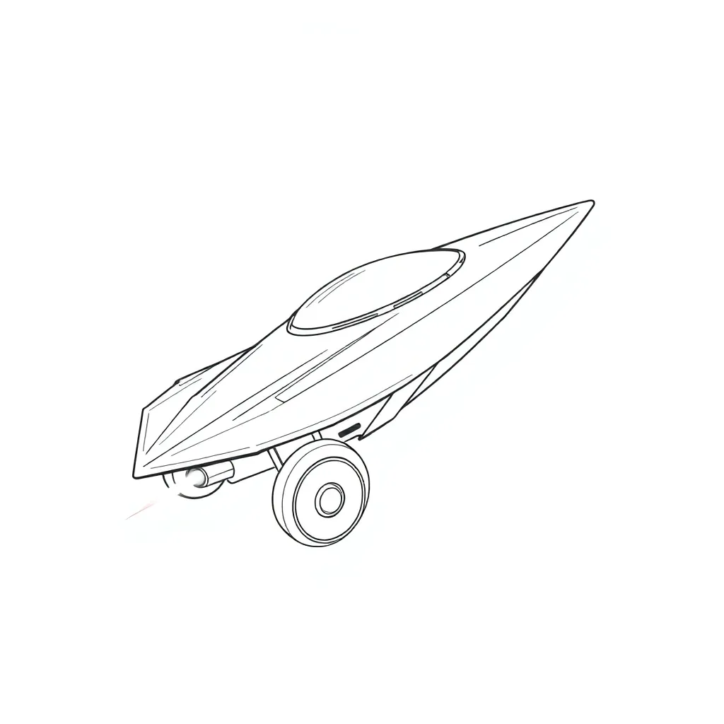 Future Vehicle coloring page