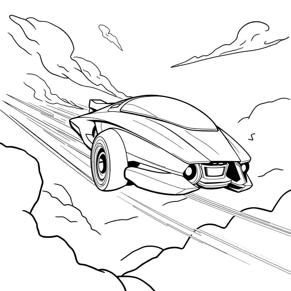 Future Vehicle coloring page