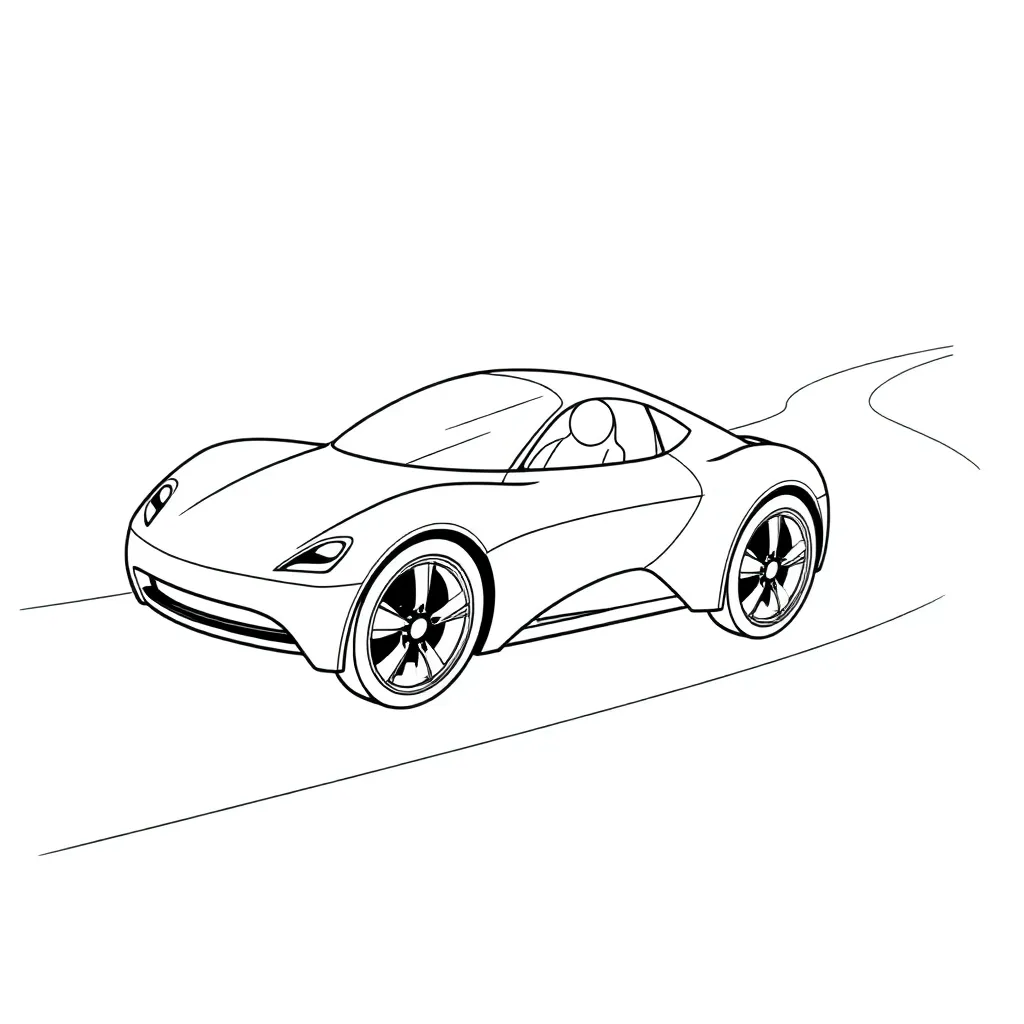 Future Vehicle coloring page