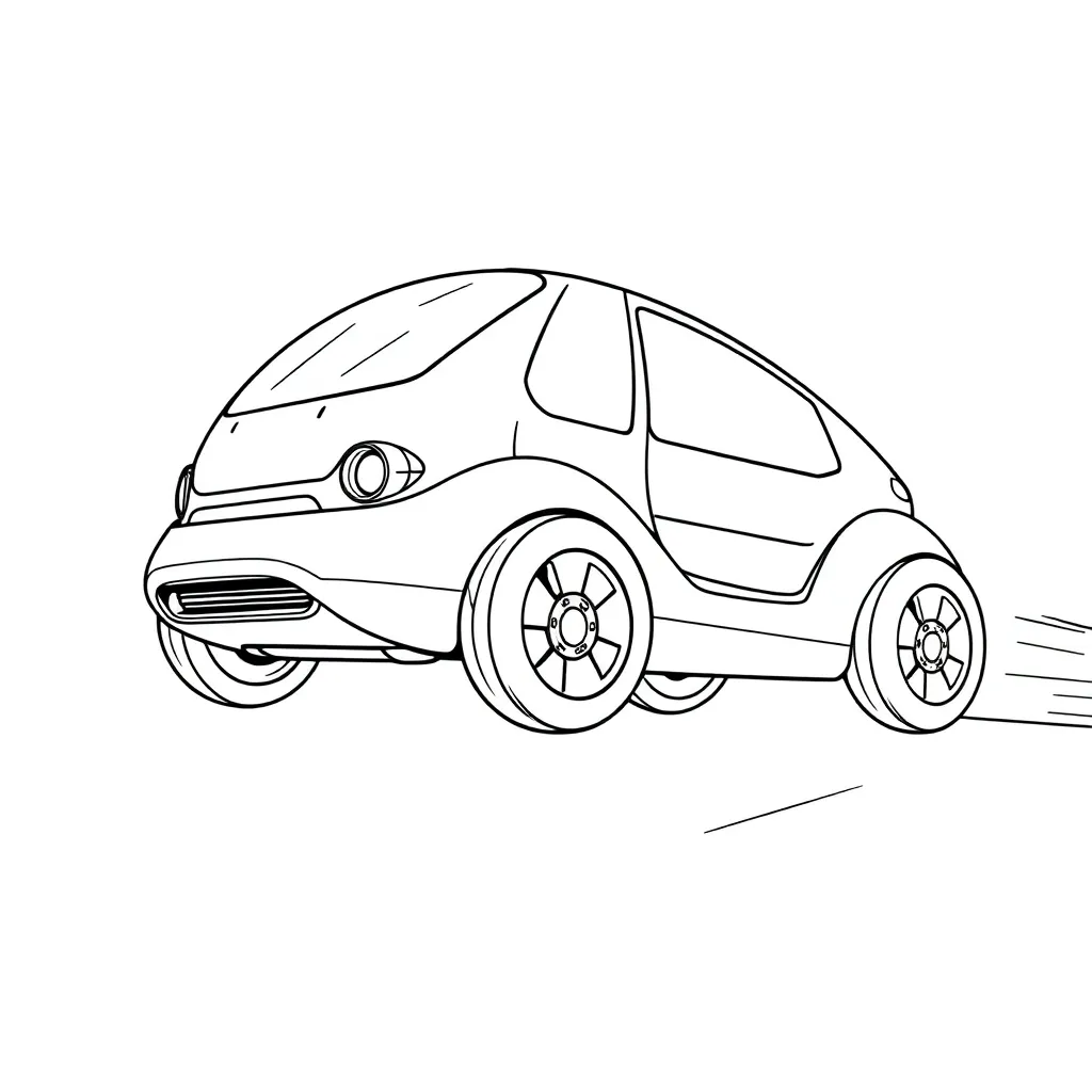 Future Vehicle coloring page