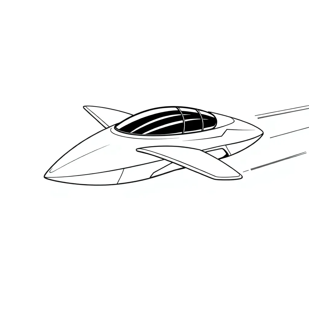 Future Vehicle coloring page