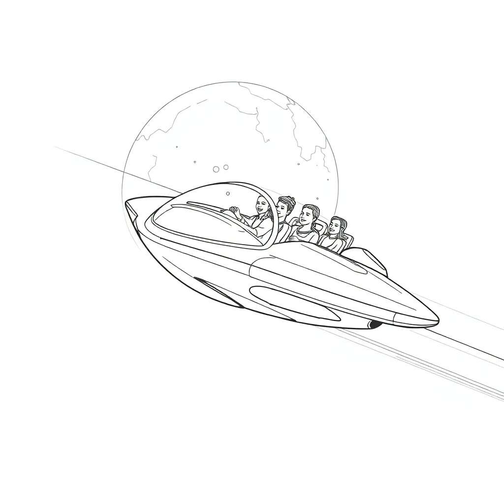 Future Vehicle coloring page