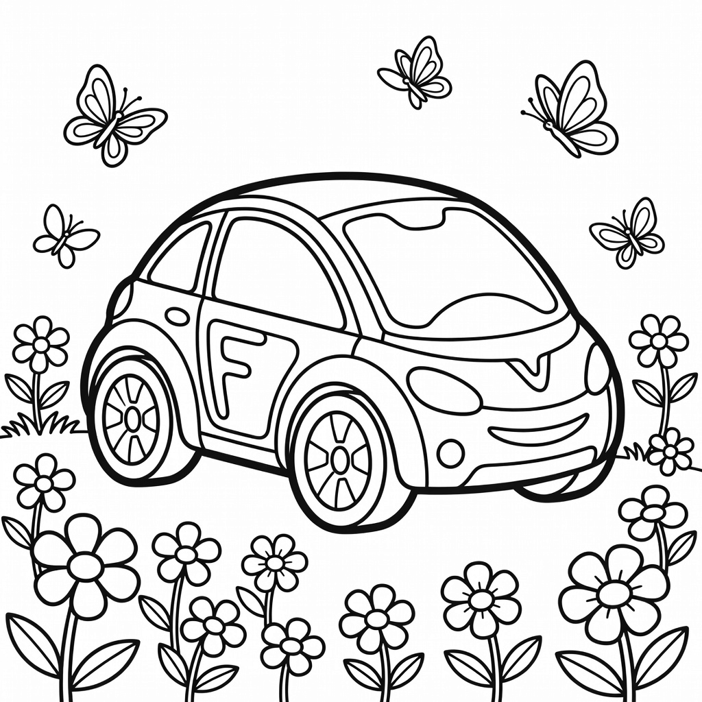 Future Vehicle coloring page