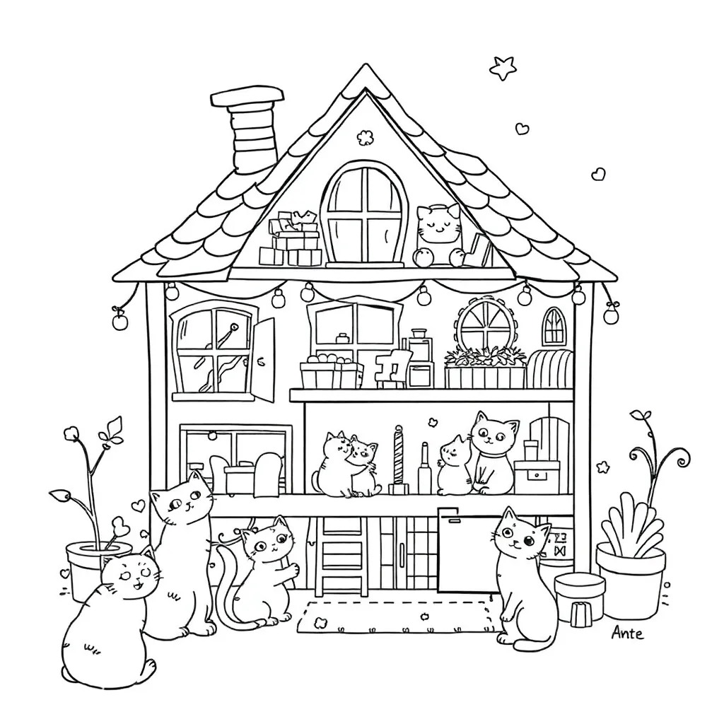 Gabby's Dollhouse coloring page