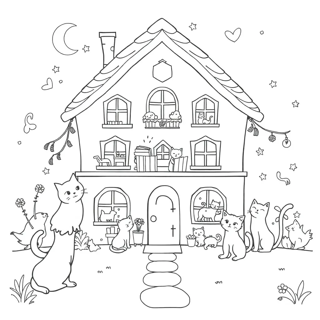 Gabby's Dollhouse coloring page