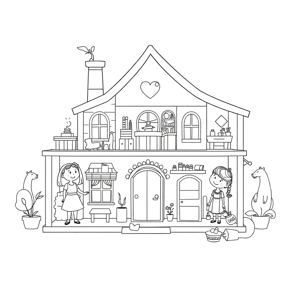 Gabby's Dollhouse coloring page