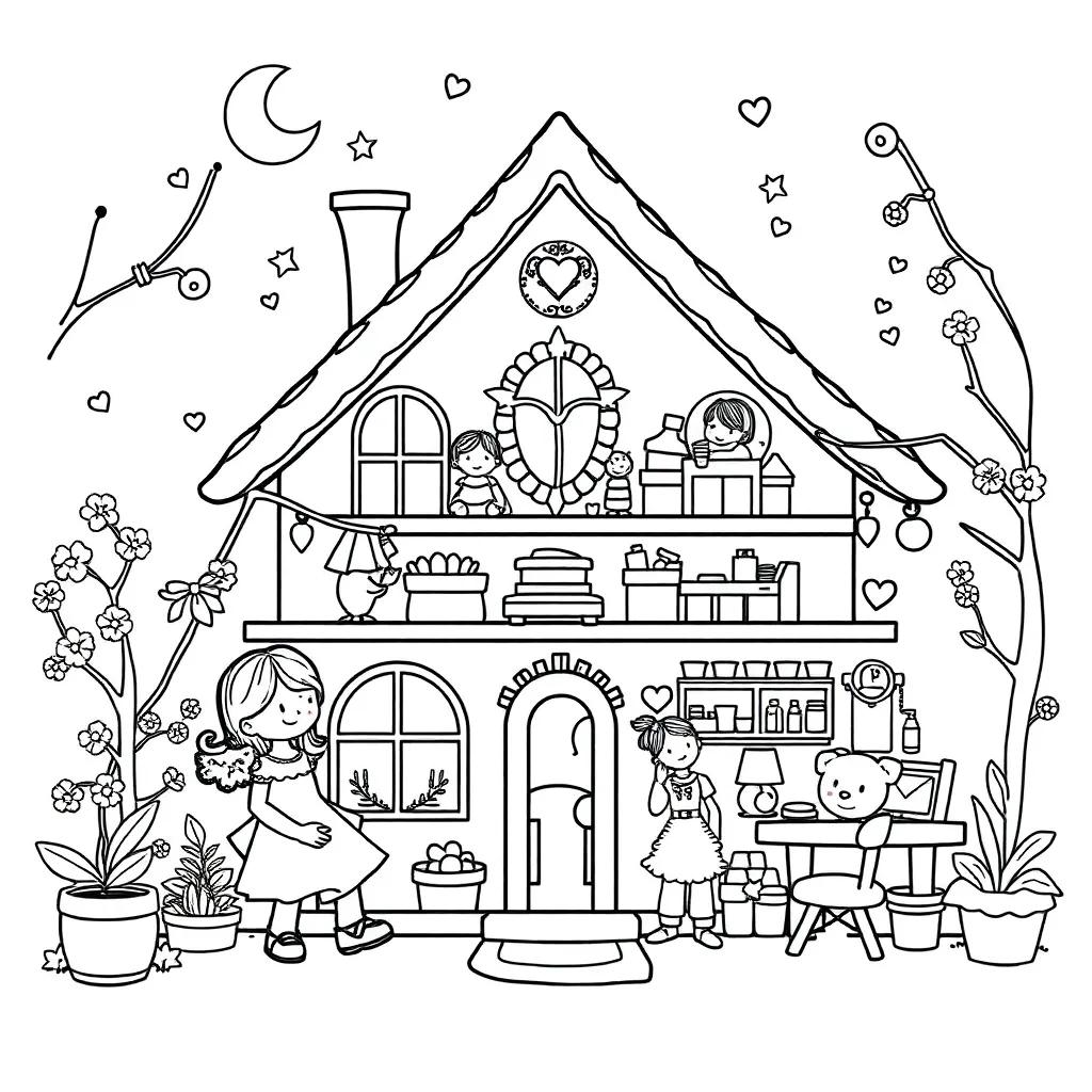 Gabby's Dollhouse coloring page