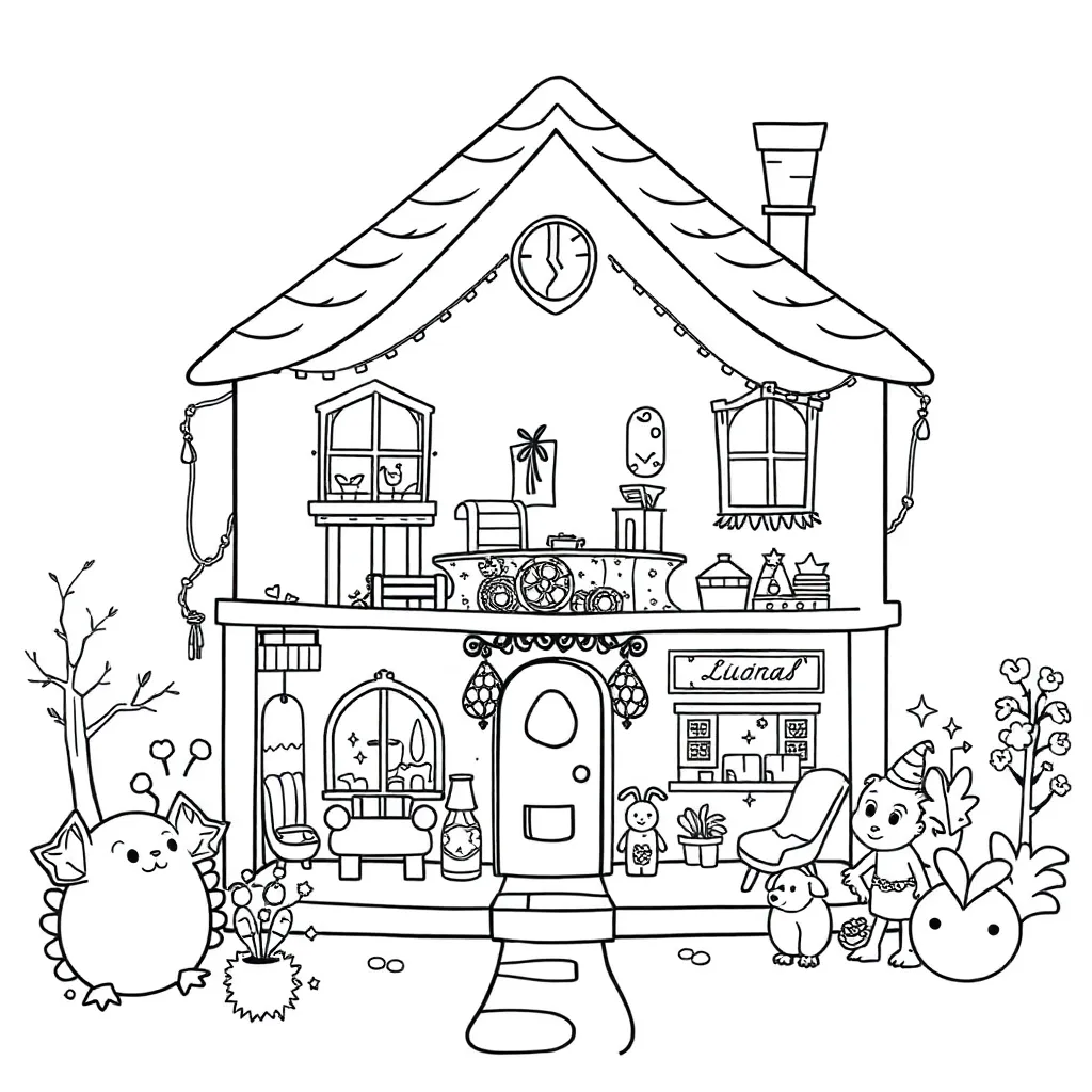 Gabby's Dollhouse coloring page