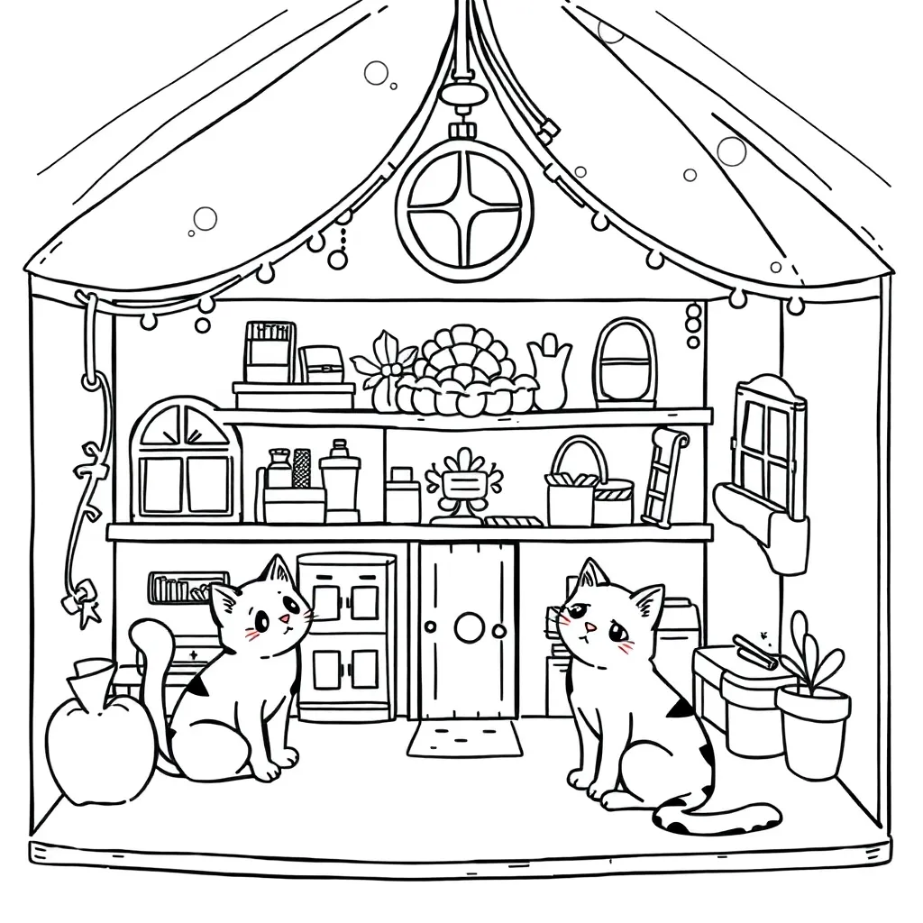 Gabby's Dollhouse coloring page