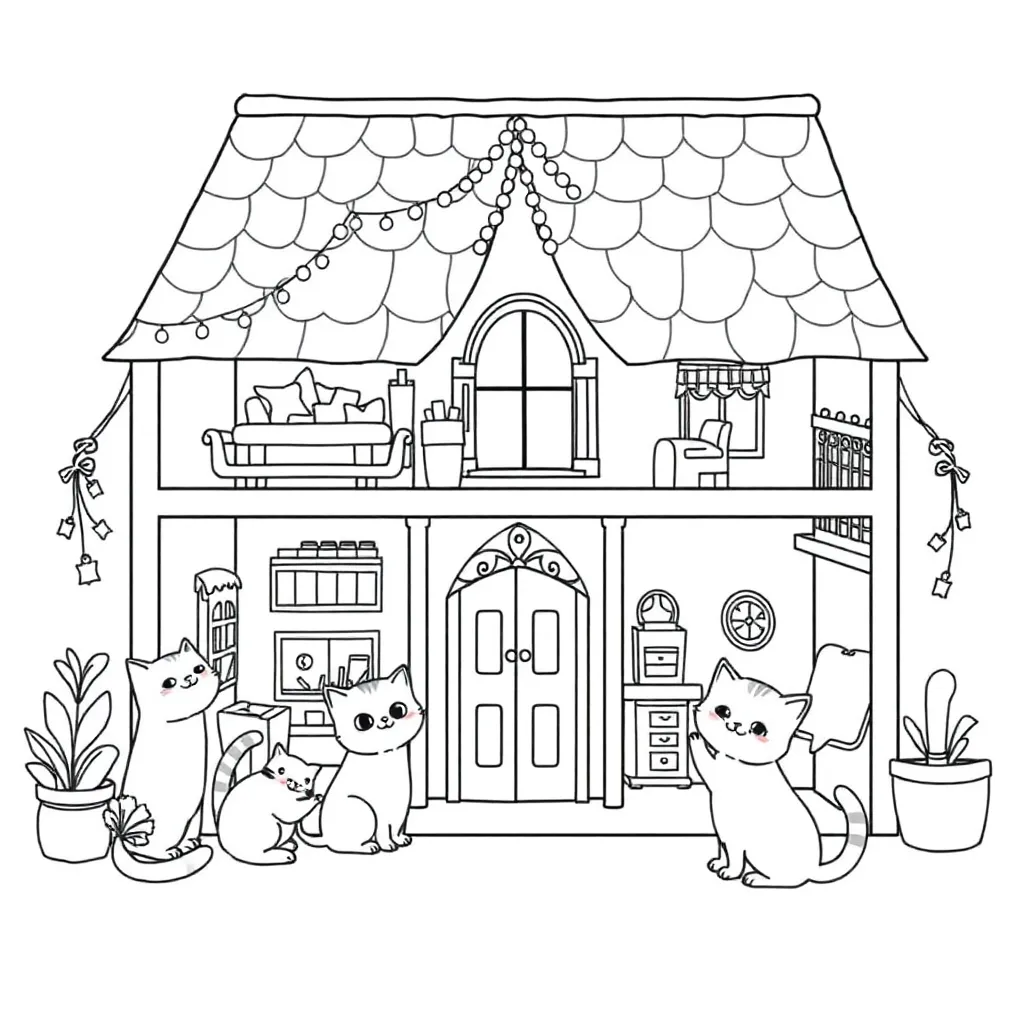 Gabby's Dollhouse coloring page