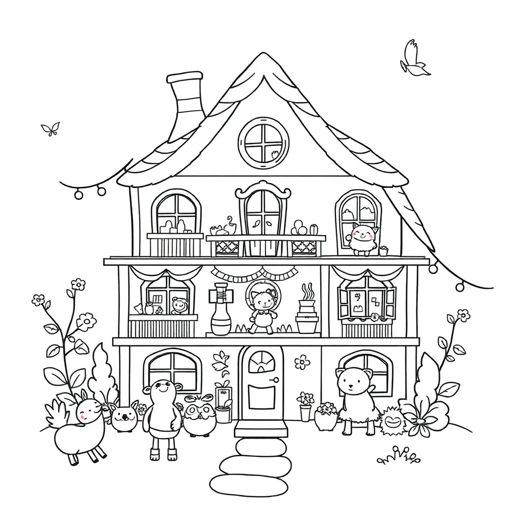 Gabby's Dollhouse coloring page