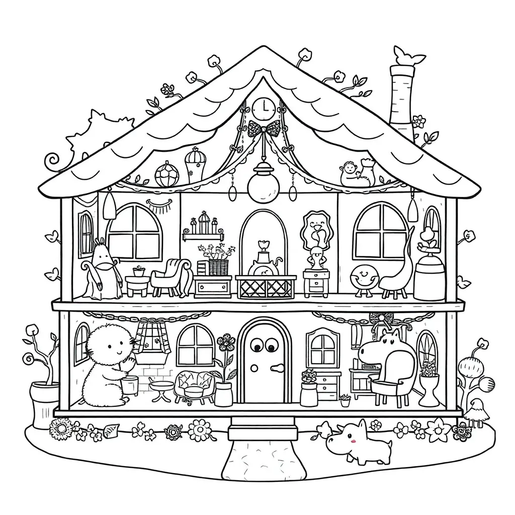 Gabby's Dollhouse coloring page
