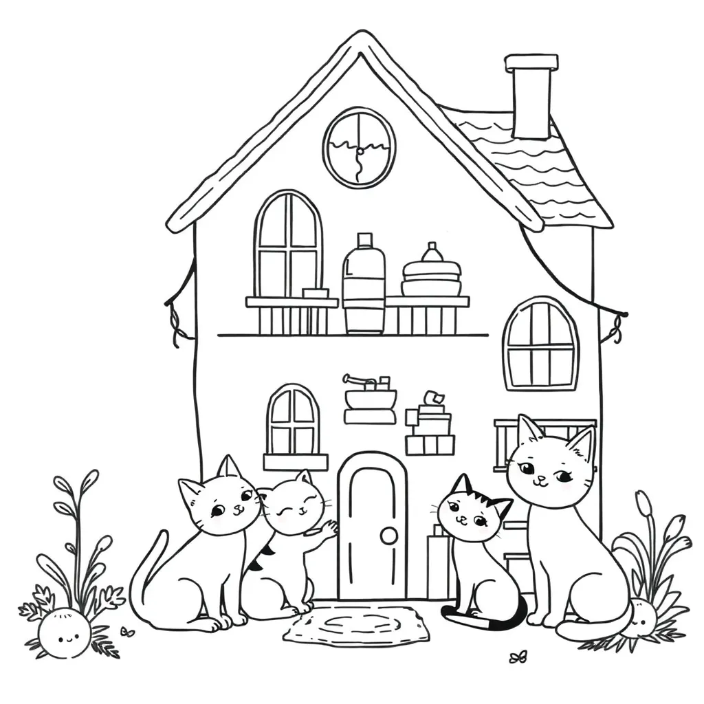 Gabby's Dollhouse coloring page