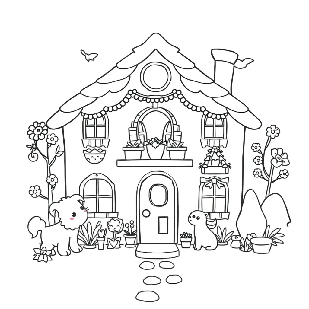 Gabby's Dollhouse coloring page