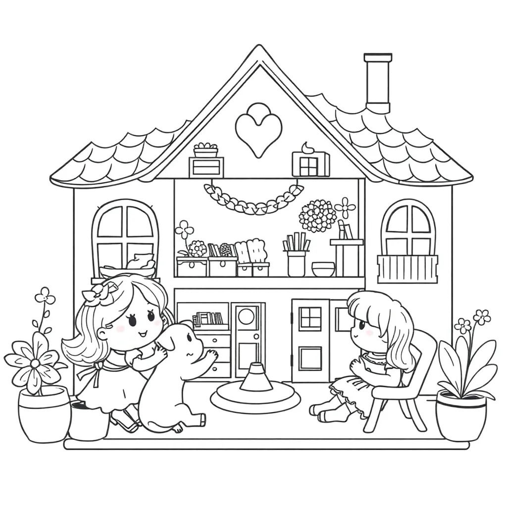 Gabby's Dollhouse coloring page