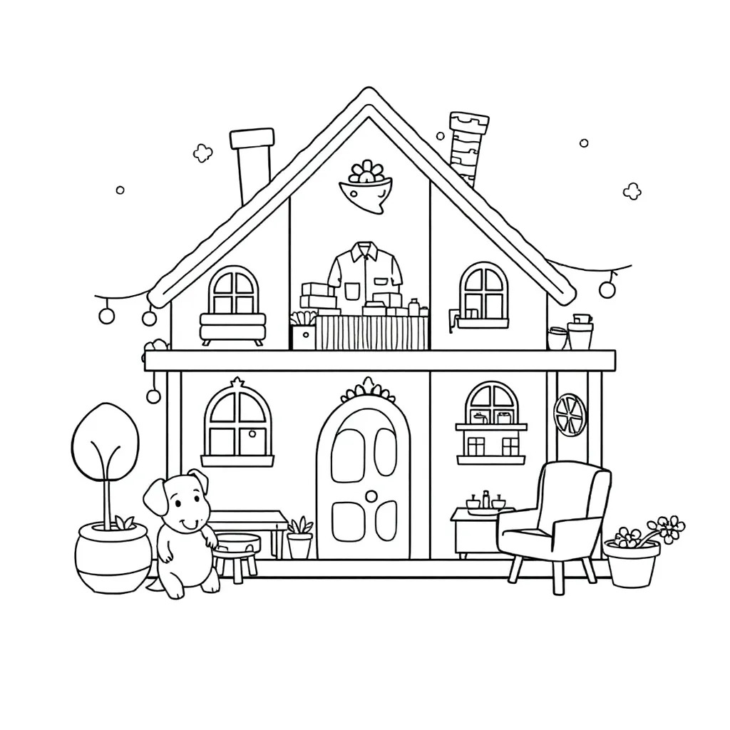 Gabby's Dollhouse coloring page
