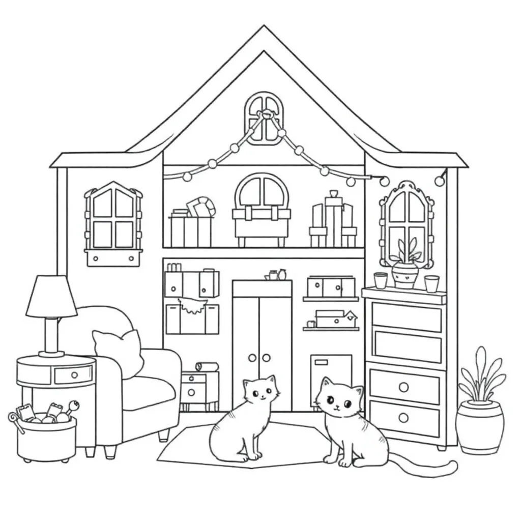 Gabby's Dollhouse coloring page