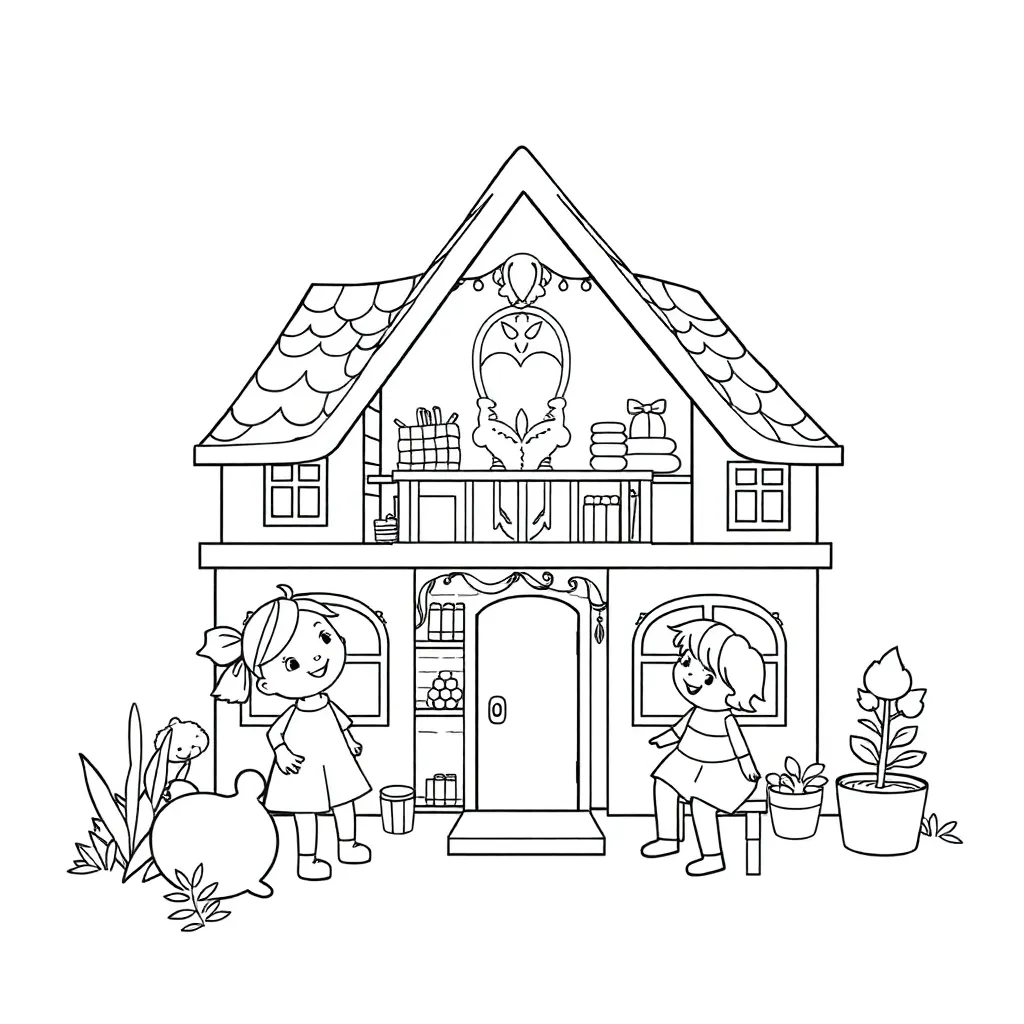 Gabby's Dollhouse coloring page