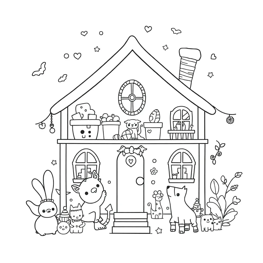 Gabby's Dollhouse coloring page