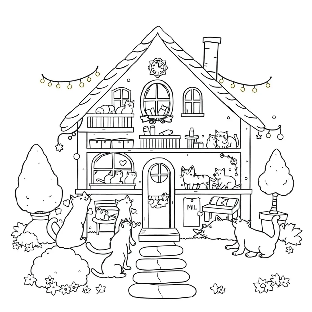 Gabby's Dollhouse coloring page