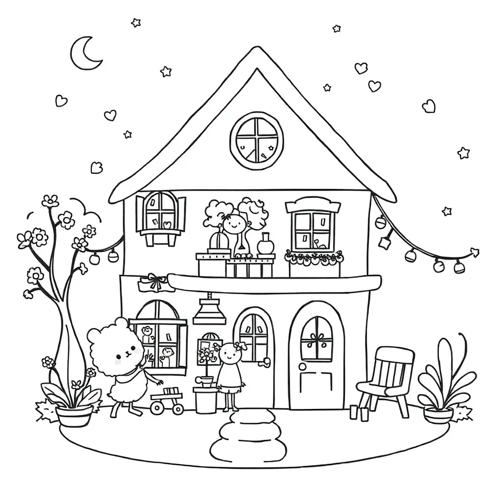 Gabby's Dollhouse coloring page