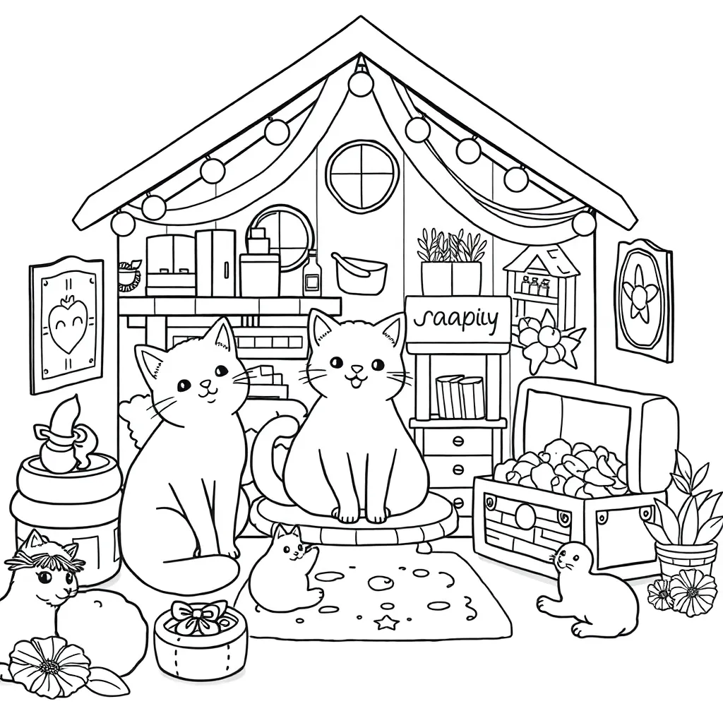 Gabby's Dollhouse coloring page
